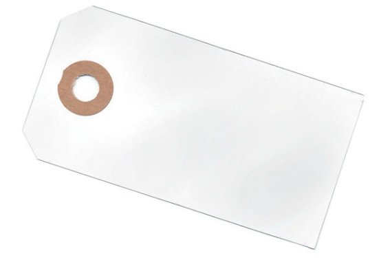 Paper Line Manillamærke 40x80mm 10stk hvid