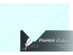 Paper Exclusive Kuvert C6 120g mintgrøn tekstureret 10stk.