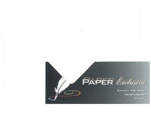 Paper Exclusive Kuvert C6 120g creme tekstureret 10stk.