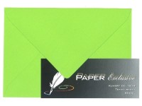 Paper Exclusive Kuvert C6 120g lime tekstureret 10stk.