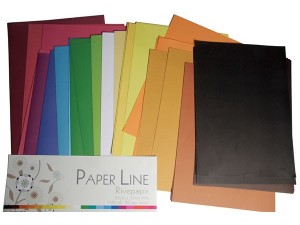 Paper Line Rivepapir 25x35cm 90g 100stk 20 ass farver