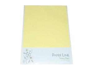 Paper Line Fantasy karton 180g A4 10stk i pakke lysegul