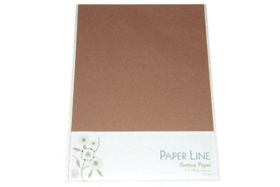 Paper Line Fantasy karton 180g A4 10stk i pakke lysebrun