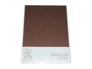 Paper Line Fantasy karton 180g A4 10stk i pakke mørkebrun