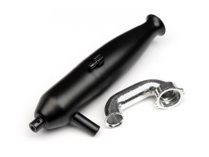 HPI Racing Black Exhaust Pipe & Manifold .28