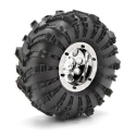 HPI Racing Rock 8 Bead Lock Wheel Chrome (55X36Mm/2Pcs)