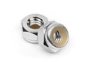 HPI Racing Aluminum Lock Nut M4 (Silver/10Pcs)