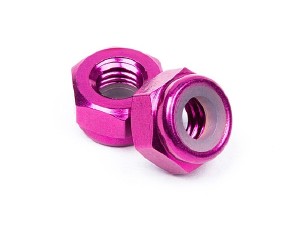 HPI Racing Aluminum Lock Nut M4 (Purple/10Pcs)