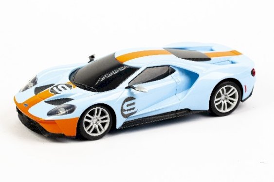 MAISTO R/C Ford GT R/C 1:24 27/40Mhz l.blue/orange -batteries