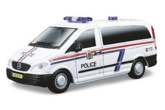 BURAGO Police Mercedes-Benz Vito 1:50