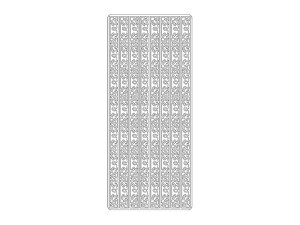 Craft Line Decorstix 10x23cm sølv border