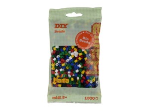 HAMA Hama BIO midi perler 1000stk mix 198 (6 farver)