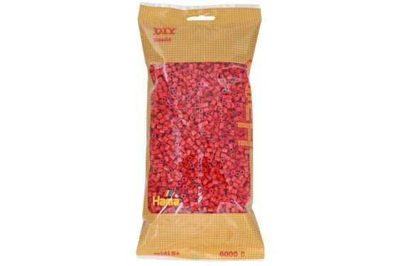 HAMA Hama midi perler 6000stk rød
