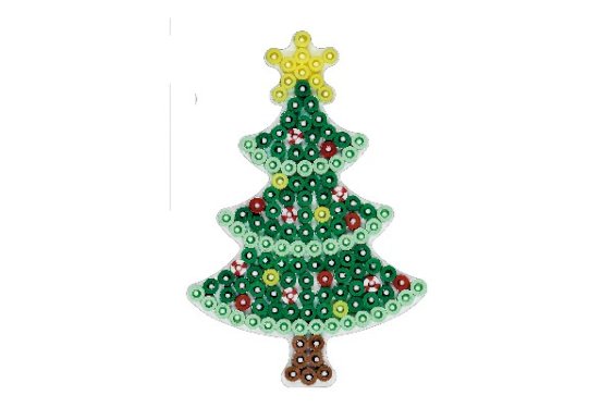 HAMA Hama stiftplade juletræ 11x7,5cm