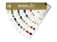 Vallejo Color chart, hand painted, Model Air A4