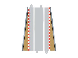 Scalextric Borders & Barriers - Lead-in/out (for C8205)