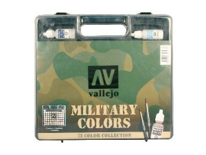 Vallejo Box set Military colors 72x17ml + 2 brushes