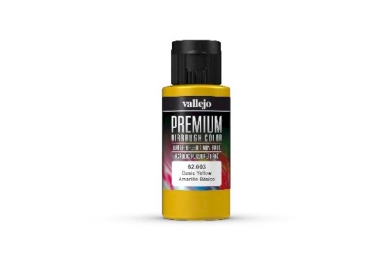 Vallejo Basic Yellow, - Premium 60ml.