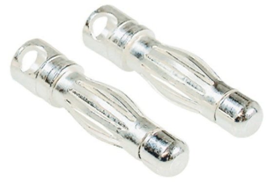 LRP 4mm silver universal connectors (5 pairs)
