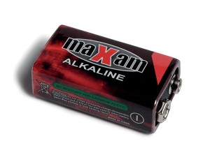 MAXAM 9V/6LR61 Alkaline batteri Maxam 1stk i blisterpk. 