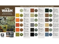 Vallejo Color chart Model Color Wash