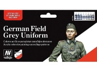 Vallejo German Field Grey Uniform-8 color set 17 ml.