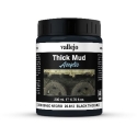 Vallejo Black Thick Mud 200 ml.