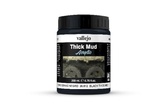 Vallejo Black Thick Mud 200 ml.