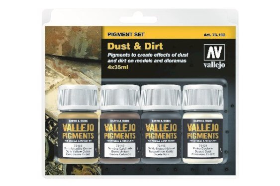 Vallejo Dust & Dirt Pigment 4x35ml set