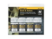Vallejo Soot & Ashes Pigment 4x35ml set