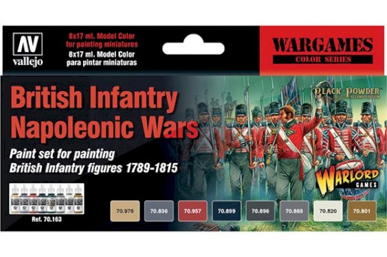 Vallejo British Infantry Napoleonic Wars 8 colors