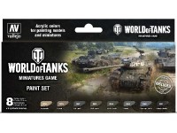 Vallejo World of Tanks - Miniatures game paint set 8 color