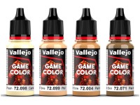 Vallejo Game Color, tanned skin set 4x18ml 