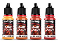 Vallejo Game Color, orange color set 4x18ml 