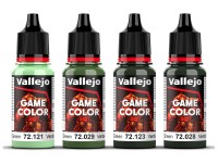Vallejo Game Color, green color set 4x18ml 