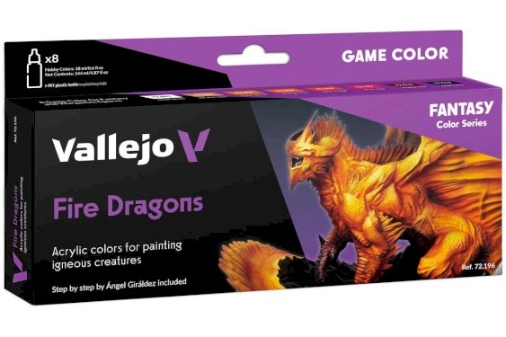 Vallejo Fire Dragons set 8 x 18ml