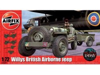 Airfix Willys Jeep, Trailer & 6PDR Gun