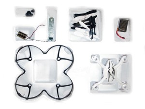 Hubsan Value Pack for H107 Pearl white w. black strips