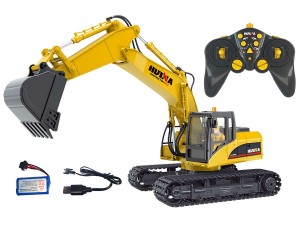 HUINA Excavator R/C 1:14, 2,4GHz Lipo, 15 channels