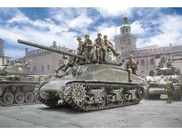 ITALERI 1:35 M4A1 Sherman  With U.S. Infantry 