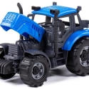 POLESIE Traktor 18,8x10x11cm i æske, blå