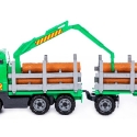 POLESIE Lastbil m. tømmer+kran/hænger 775x190x255mm