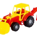 POLESIE Traktor m/front & bagskovl 37x17x22cm i net ass