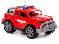 POLESIE Jeep brandbil 21,8x12x10,3cm i net, rød
