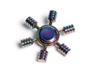 Spinners metal 6-arms flerfarvet