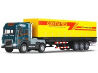 KLX die-cast Die-cast truck with cargo trailer w/light & sound