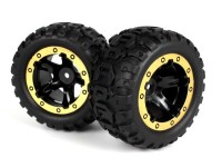 BLACKZON Slyder MT Wheels/Tires Assembled (Black/Gold)
