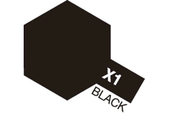 TAMIYA Acrylic Mini X-1 Black (Gloss)