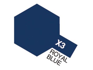 TAMIYA Acrylic Mini X-3 Royal Blue (Gloss)