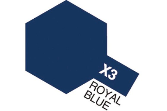 TAMIYA Acrylic Mini X-3 Royal Blue (Gloss)